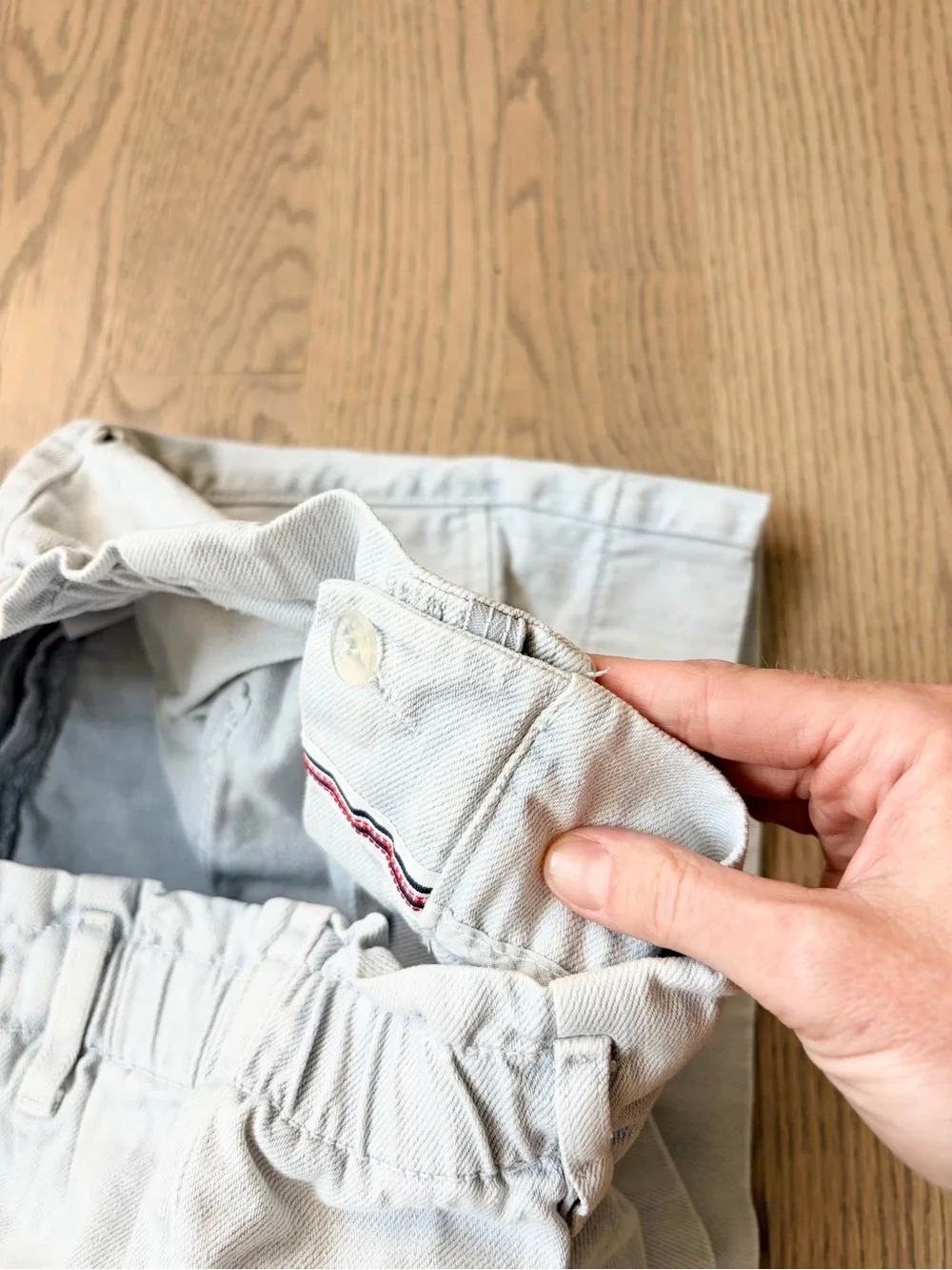Pilcro by Anthropologie Slim Boyfriend High Waisted Light Wash Denim Shorts - Picture 4 of 8